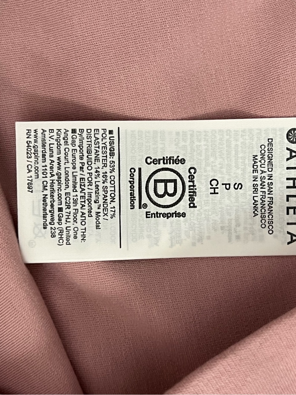 Athleta High Waist Seamless Leggings in Dusty Rose-NWOT - Picture 2 of 9